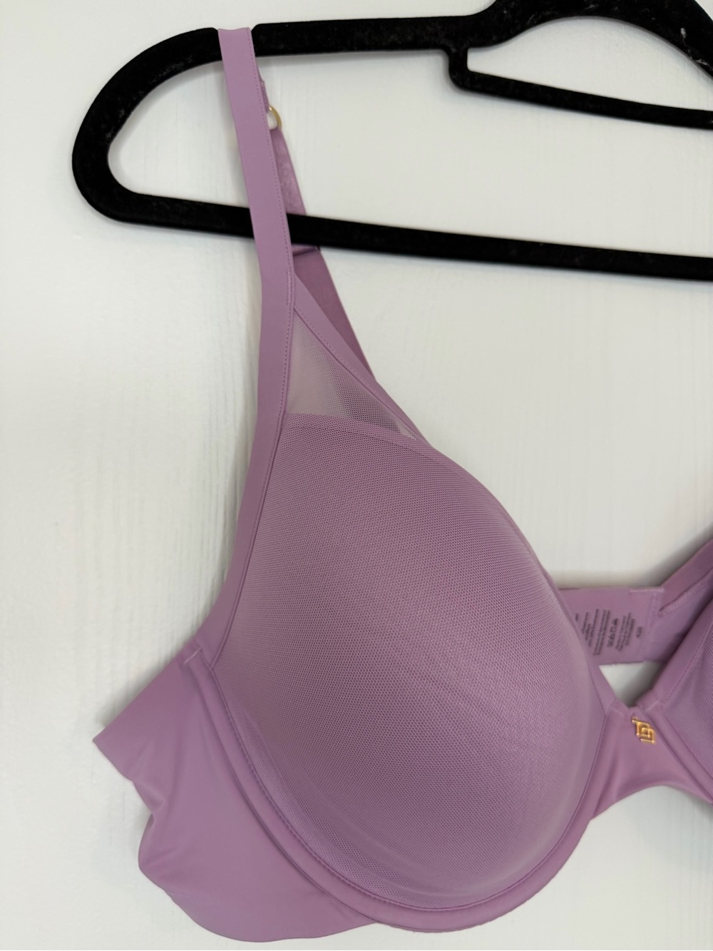 THIRDLOVE Bras 24/7 Classic Contour Plunge Bra Purple Pink Removable Pads 42B - Picture 9 of 13